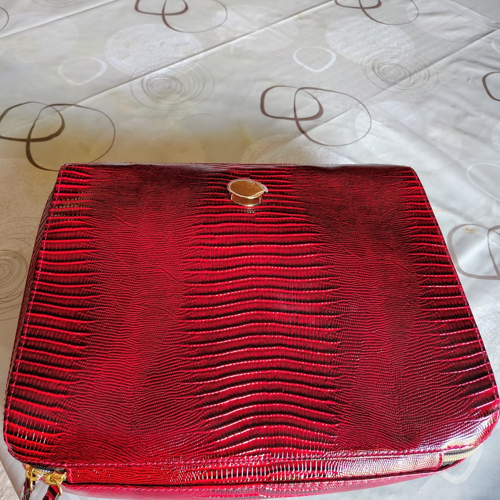 Estee Lauder Large Red Cosmetic Bag